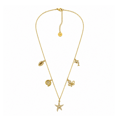 Colar Estrela do Mar Dourado ou Prateado