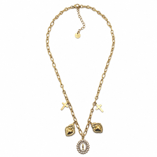 Colar Medalhas Dourado ou Prateado