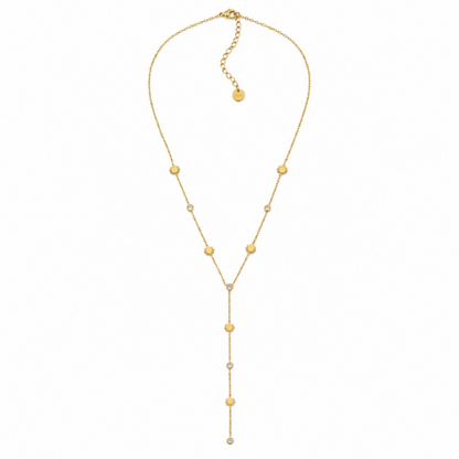 Colar Gravata Sol Dourado ou Prateado