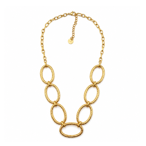 Colar Elos Maxi Dourado ou Prateado