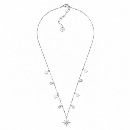 Colar Estrelas Brilhantes Dourado ou Prateado