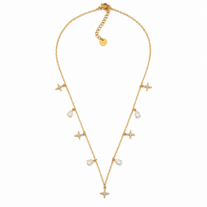 Colar Estrelas Dourado ou Prateado