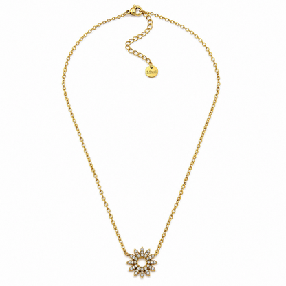 Colar Sol Brilhantes Dourado ou Prateado