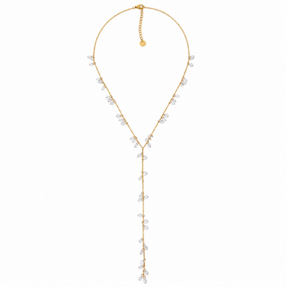 Conjunto Lágrimas Dourado ou Prateado | Colar e Pulseira