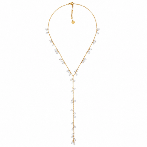 Conjunto Lágrimas Dourado ou Prateado | Colar e Pulseira