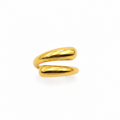 Anel Ajustável Simples Dourado ou Prateado