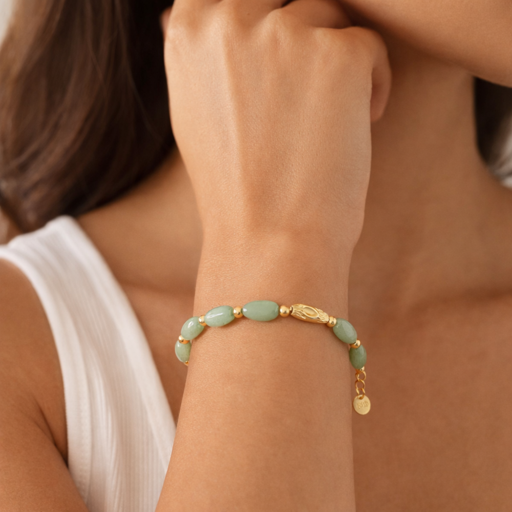 Pulseira Pedras Coloridas Dourado