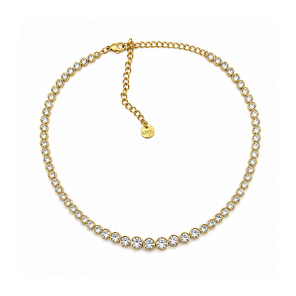 Colar Brilhantes Dourado ou Prateado