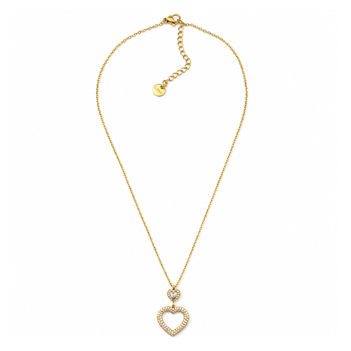 Colar Coração Pendente Dourado ou Prateado
