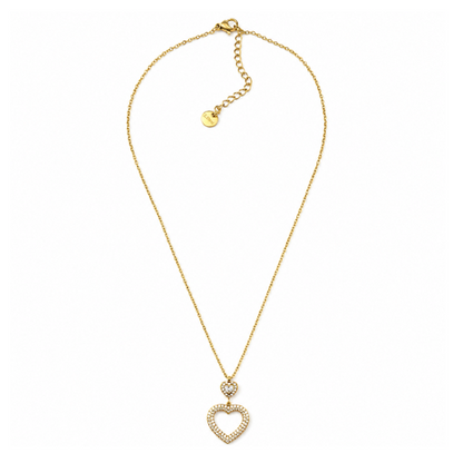 Colar Coração Pendente Dourado ou Prateado